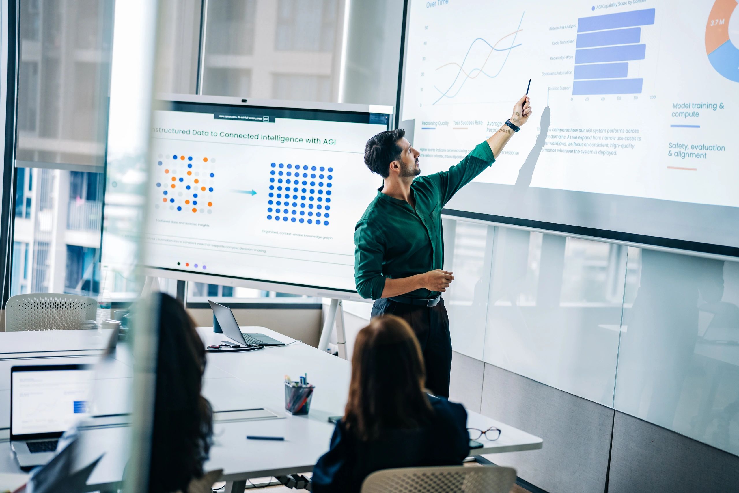 Executive leading a technology strategy meeting